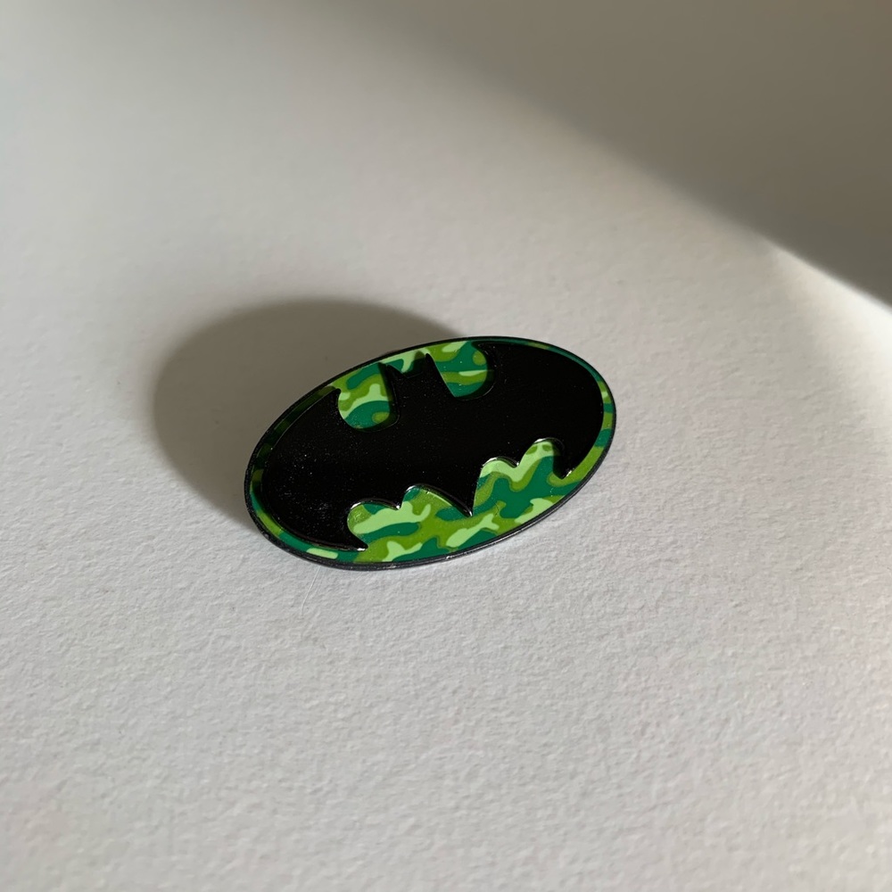 New Batman camo pin